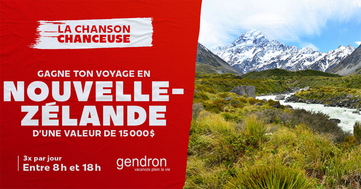 Concours CKOI - La chanson chanceuse - Nouvelle-Zélande