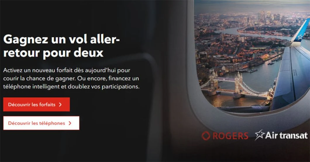 Concours Rogers - Faites vos valises