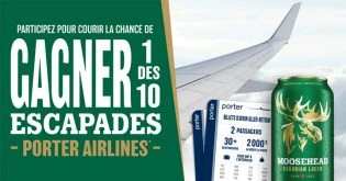 Concours Moosehead Lager x Porter Airlines