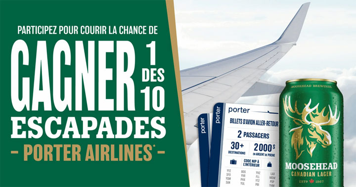 Concours Moosehead Lager x Porter Airlines