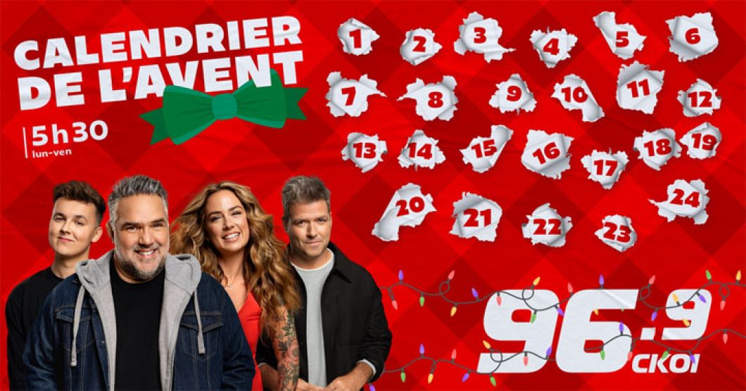 Concours CKOI 96.9 - Calendrier de l'Avent