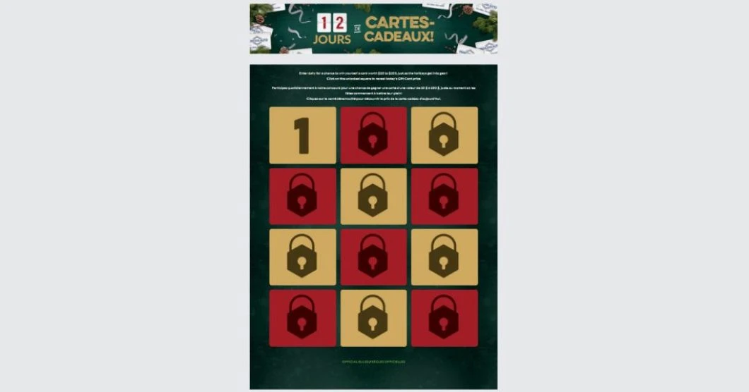 Concours Princess Auto - 12 jours de cartes-cadeaux