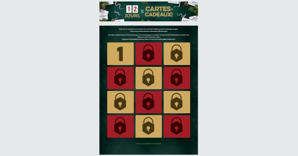 Concours Princess Auto - 12 jours de cartes-cadeaux