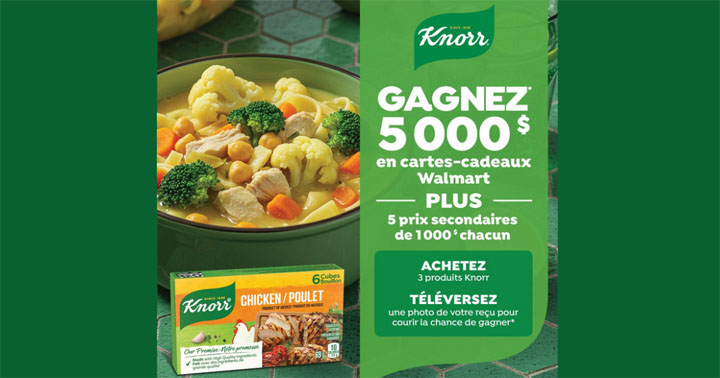 Concours Hiver chez Walmart de Knorr