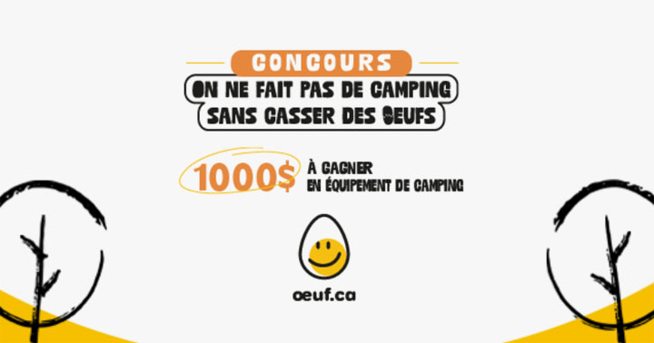 Concours Télé‐Québec - On ne fait pas de camping sans casser des oeufs