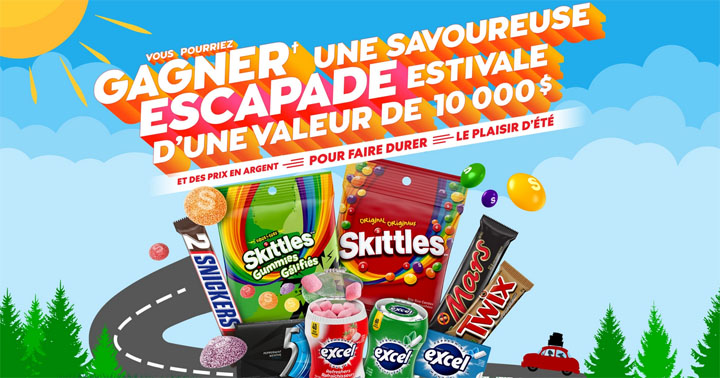 Concours Mars Wrigley - Escapade estivale