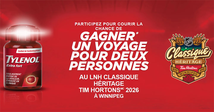 Concours Tylenol - LNH Classique Héritage Tim Hortons