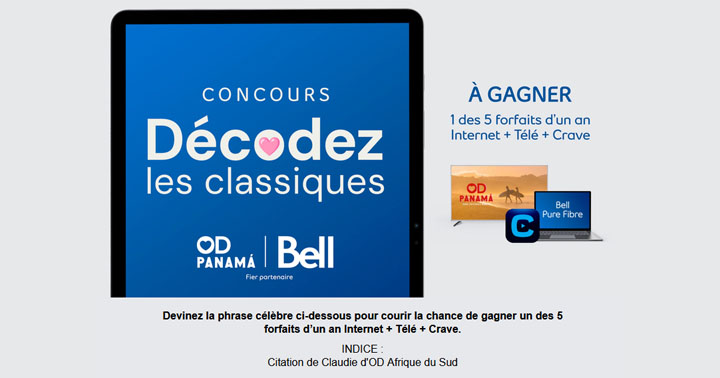 Concours Bell Crave - Décodez les classiques